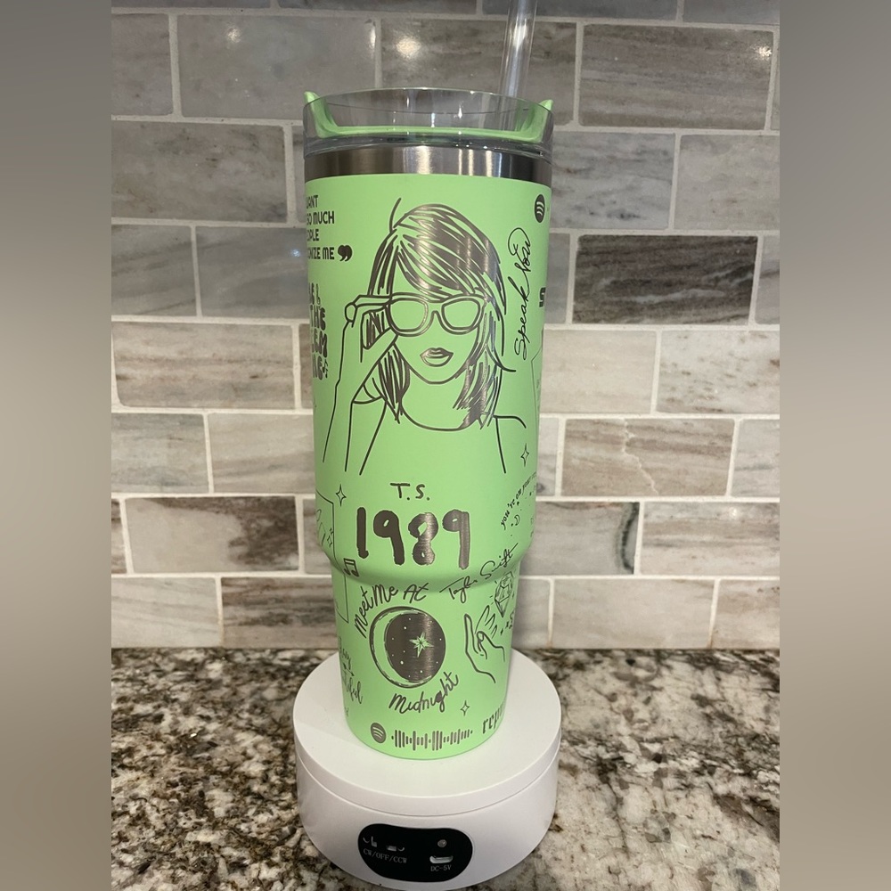 Taylor Swift Stanley Tumbler cup Rose Quartz 40 oz NEW laser engraved pick color - Picture 9 of 15